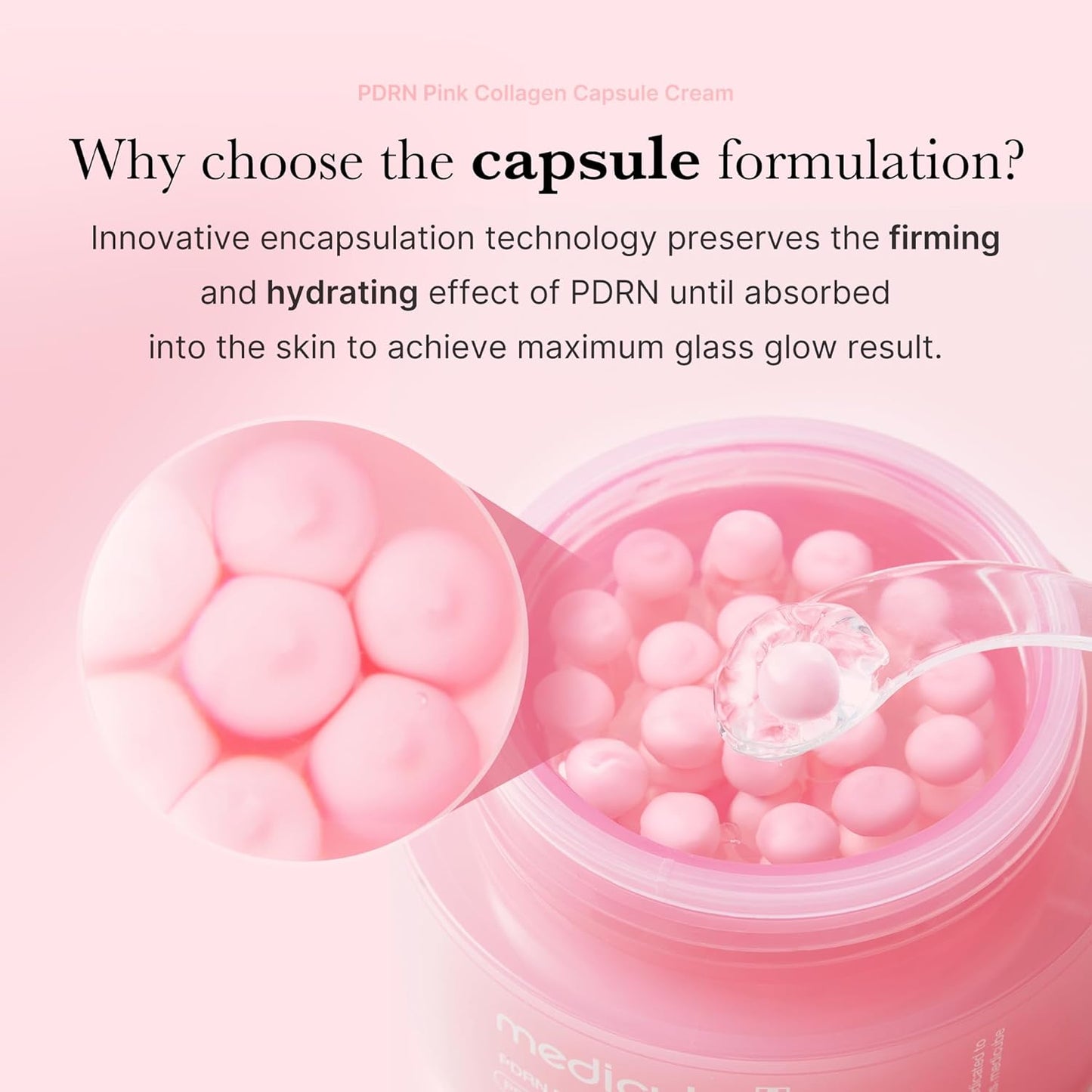 PDRN Pink Collagen Capsule Cream - Κρέμα με Κάψουλες PDRN & Κολλαγόνου για Λάμψη & Ομοιόμορφο Τόνο