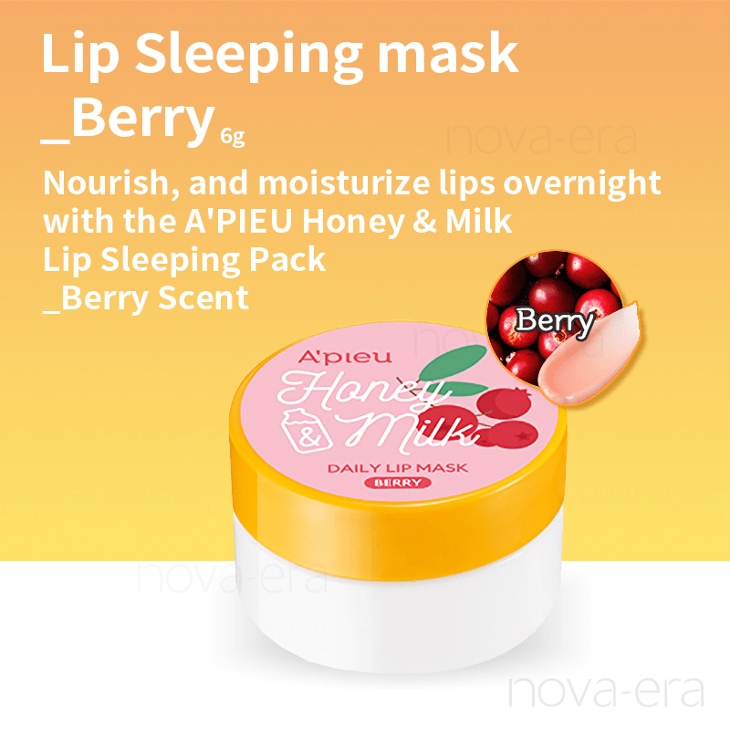 A'pieu  Honey & Milk Lip Mask Berry - Μάσκα χειλιών