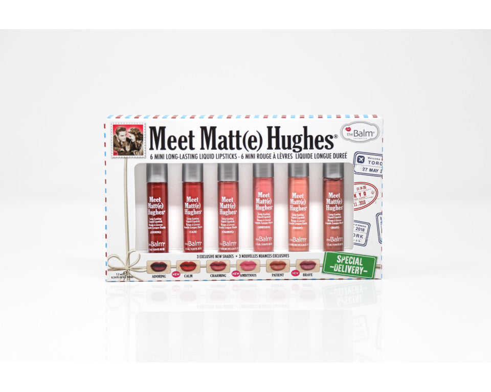 HUGHES MINI KIT SPECIAL DELIVERY LIQUID LIPSTICK 6x1.2ML - THEBALM