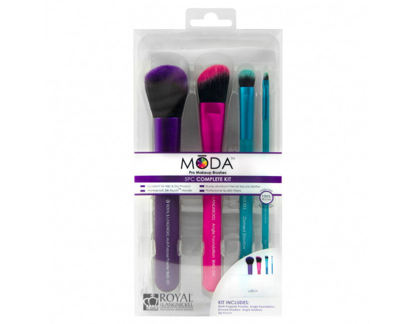 COMPLETE KIT BRUSH SET 5PC MODA ROYAL BRUSH