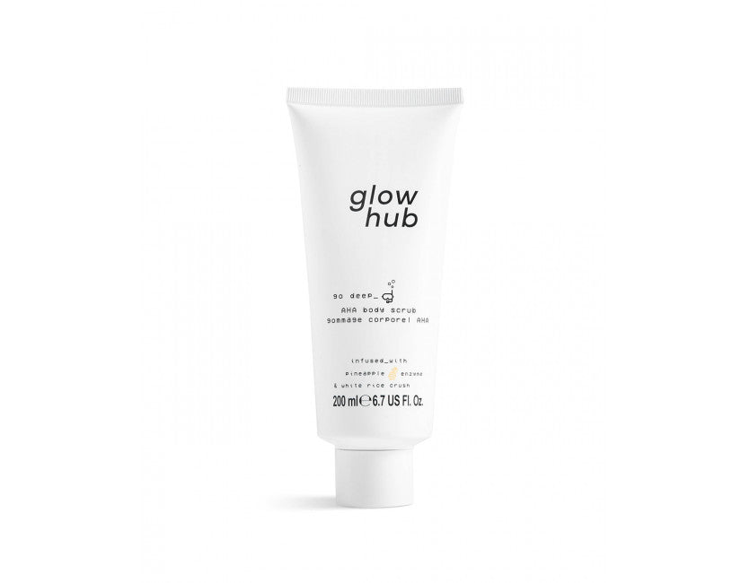 GO DEEP AHA BODY SCRUB 200ML GLOW HUB